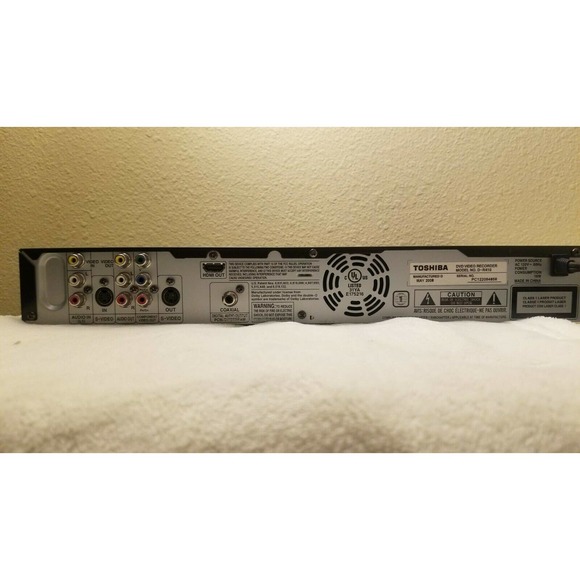 Toshiba D-R410 DVD Recorder - HDMI, 1080p, One-Touch Recording No Remote - Picture 6 of 10